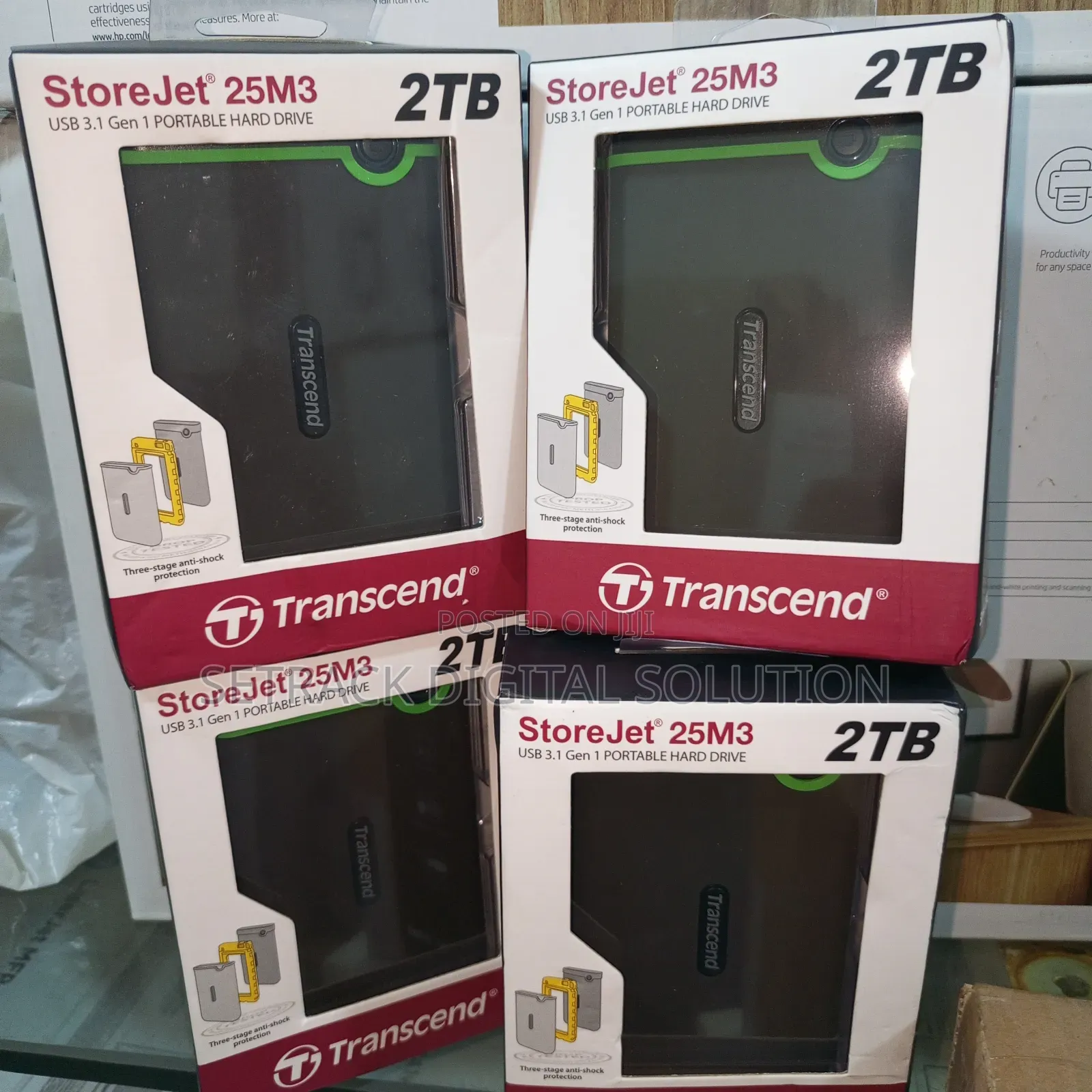 Transcend 2tb Usb 3.1 Storejet 25m3 Portable Hard Drive