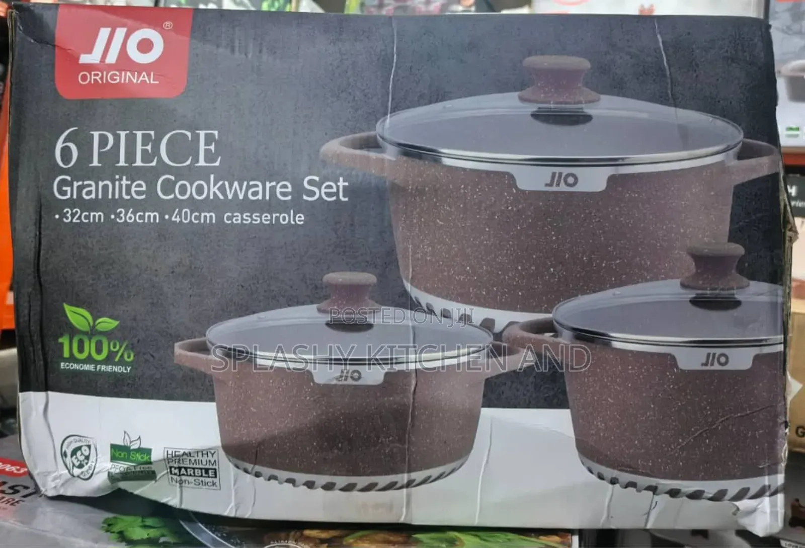 Jio 6pcs Granite Cookware Pot Set