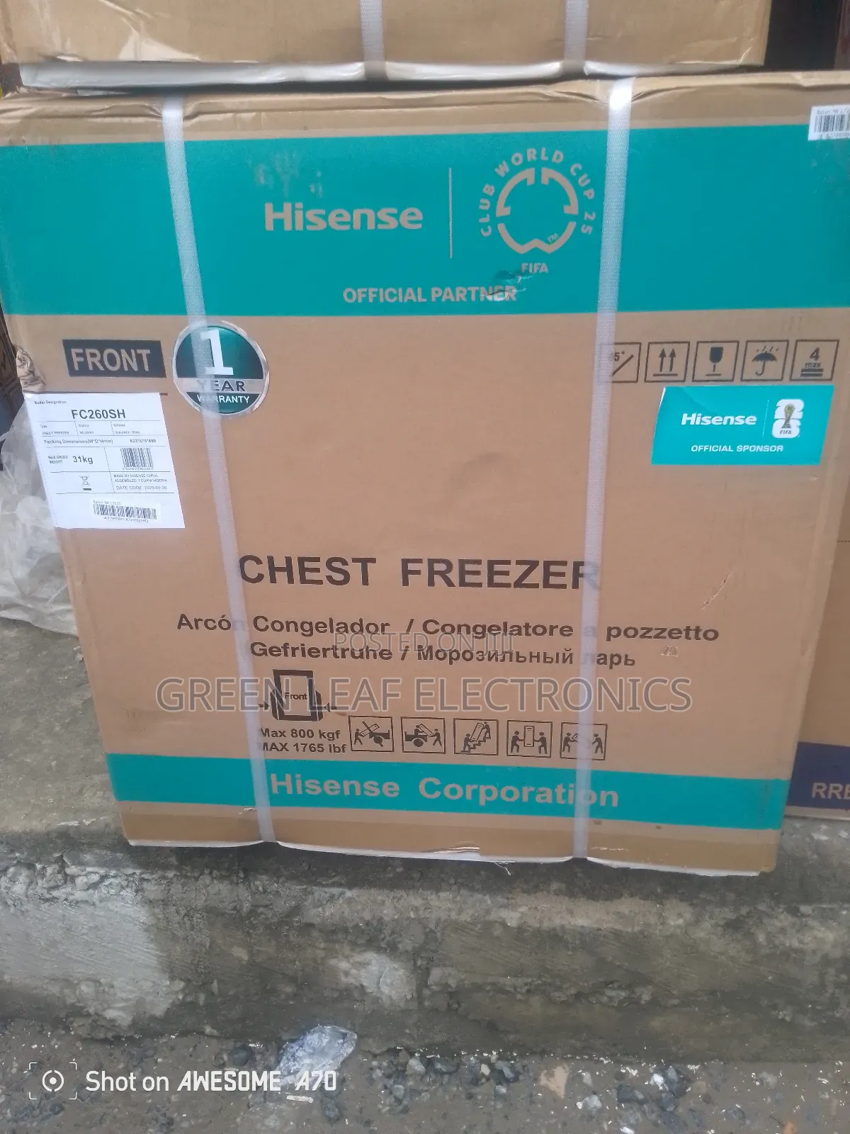 Hisence 200litres Chest Freezer
