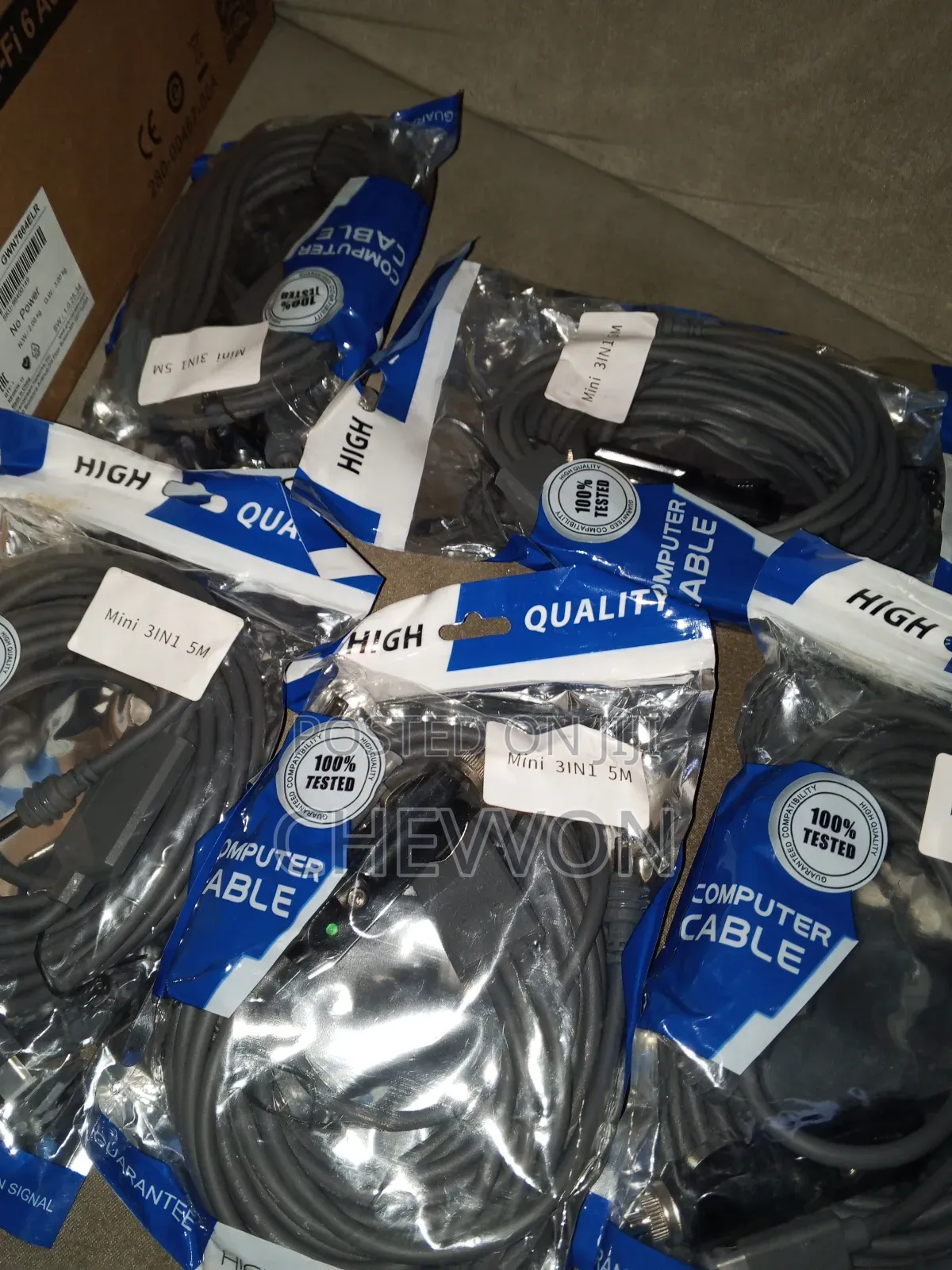 Computer Cable | Mini 3-in-1 (5m) | for Starlink, Usb-C, Car Power