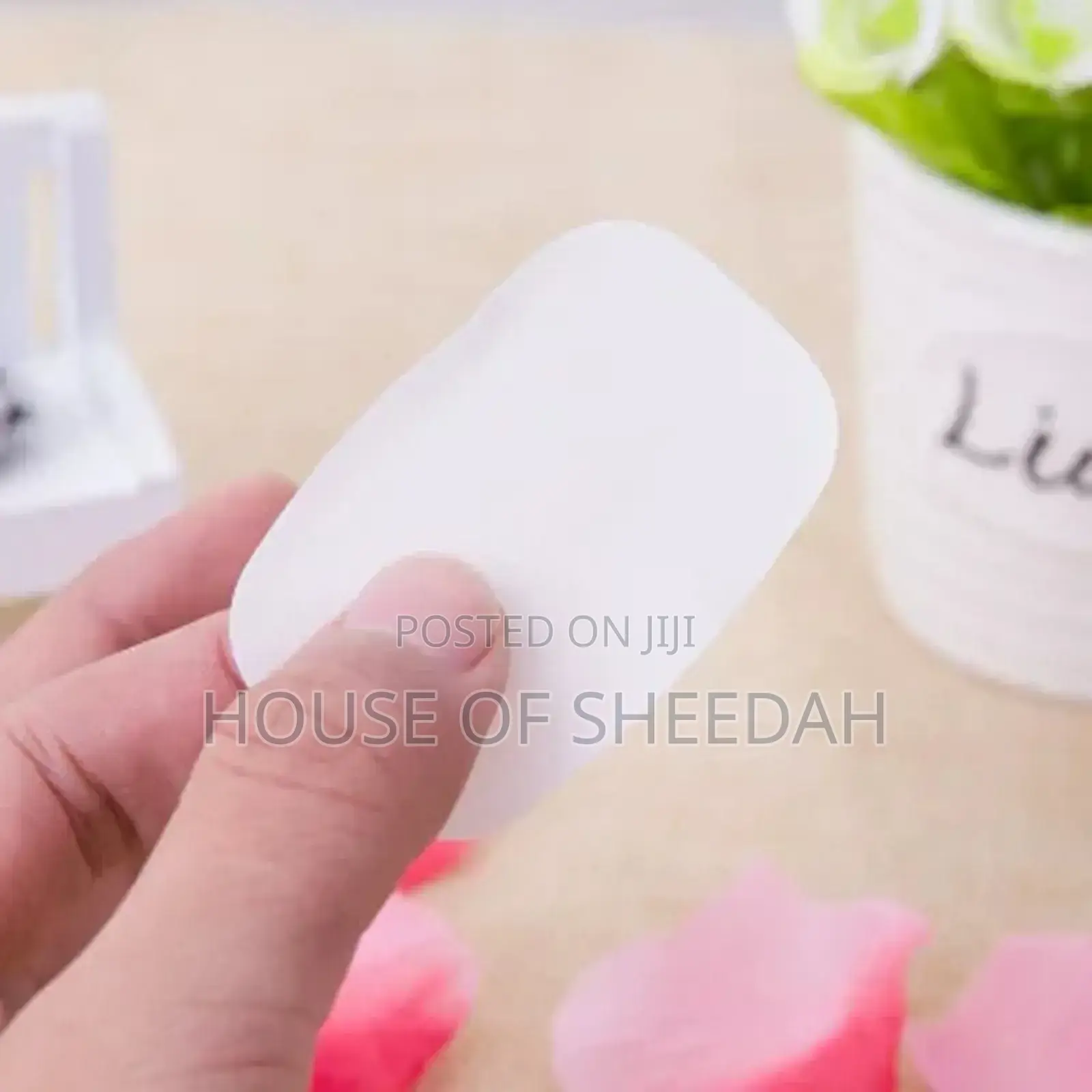 3pcs Disposable, Water-Soluble Paper Soap