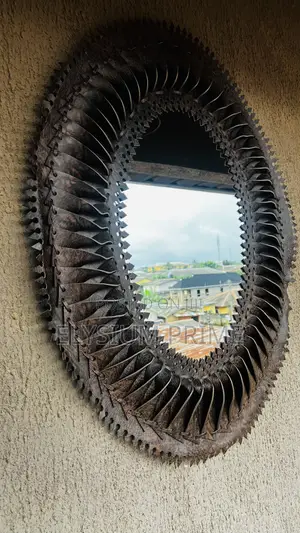 1970s Vintage Leather Wall Mirror