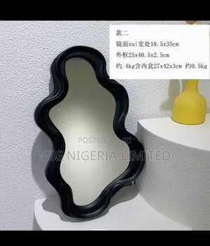 Wall Mirror Hexagons Design Colour Deco Mirror 40cmx25cm
