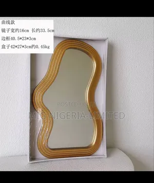 Wall Mirror Hexagons Design Colour Deco Mirror 40cmx25cm