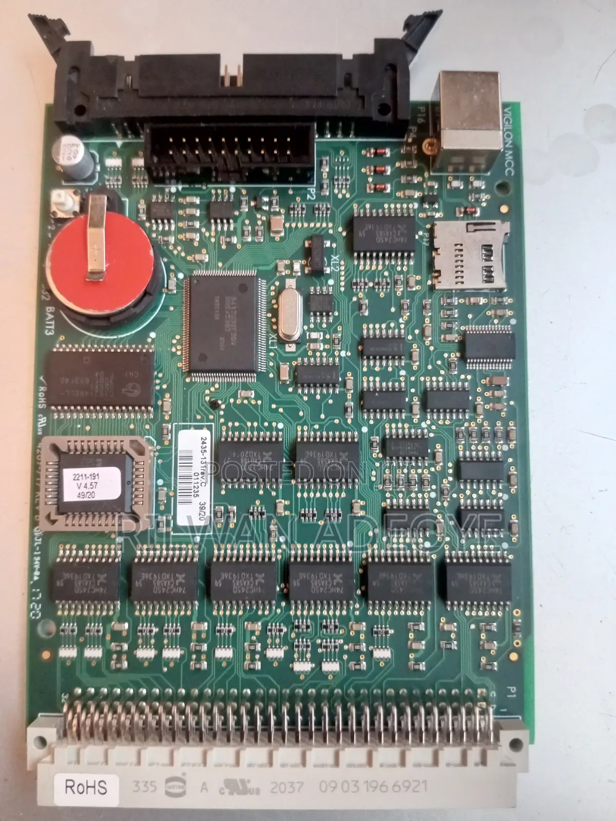 Vigilon Plus Main Control Card