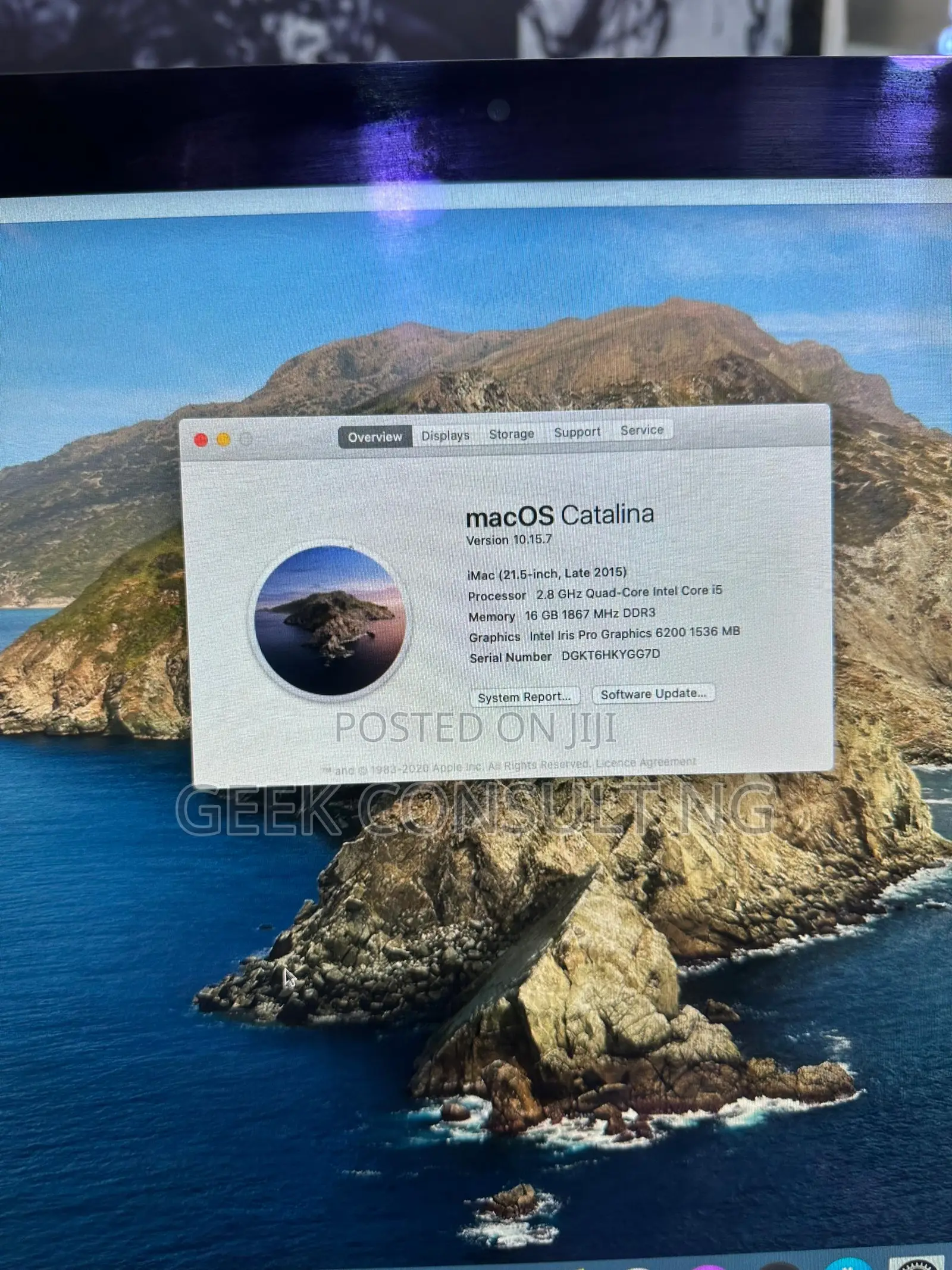 Desktop Computer Apple iMac 16GB Intel Core i5 SSD 1T