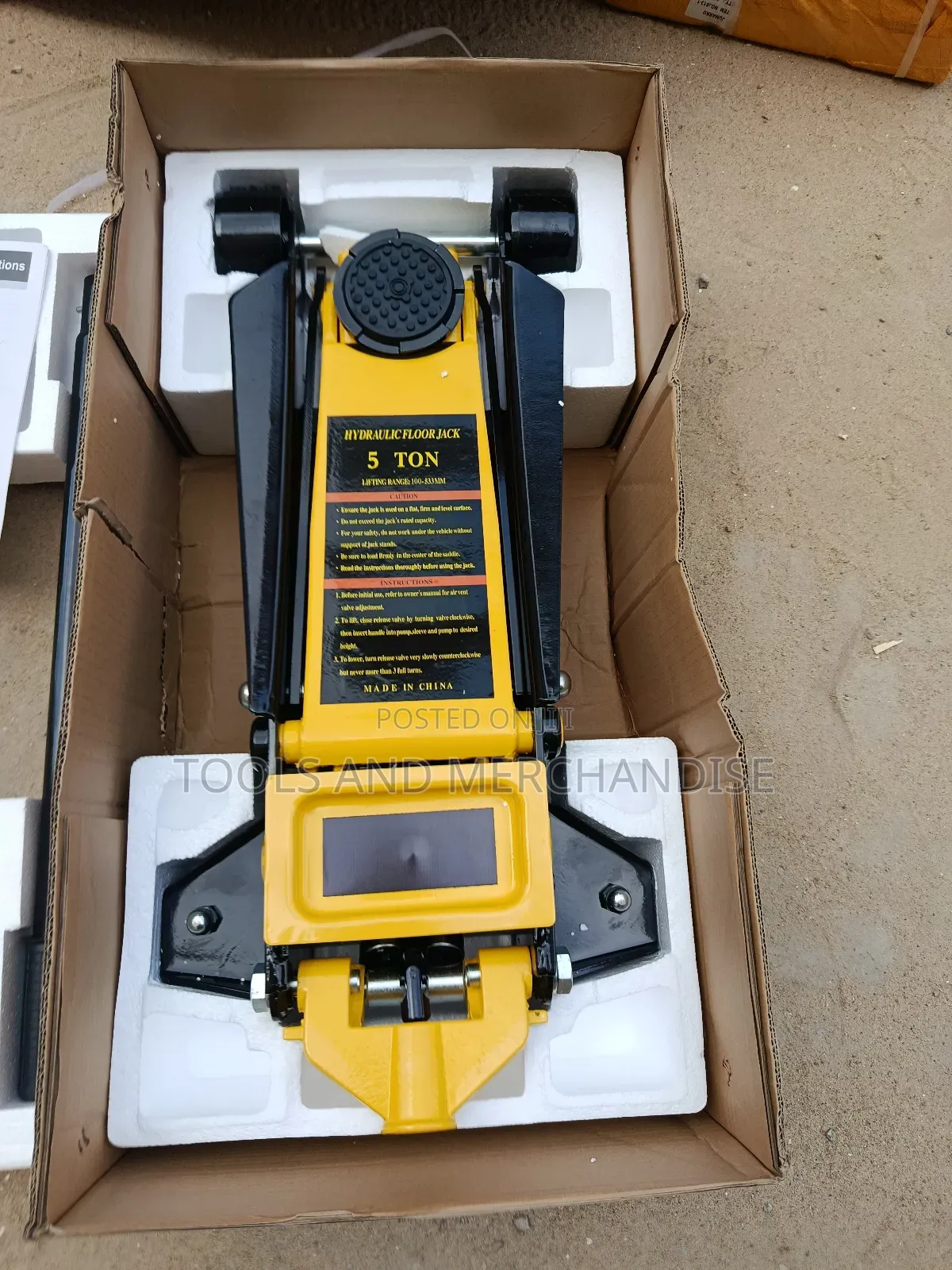 5 Ton Short Hydraulic Floor Jack