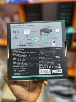 Marsriva Kp5 Max Smart Mini Dc Ups Keep Wi-Fi Power On