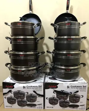 Dzire 9pcs Cookware Set