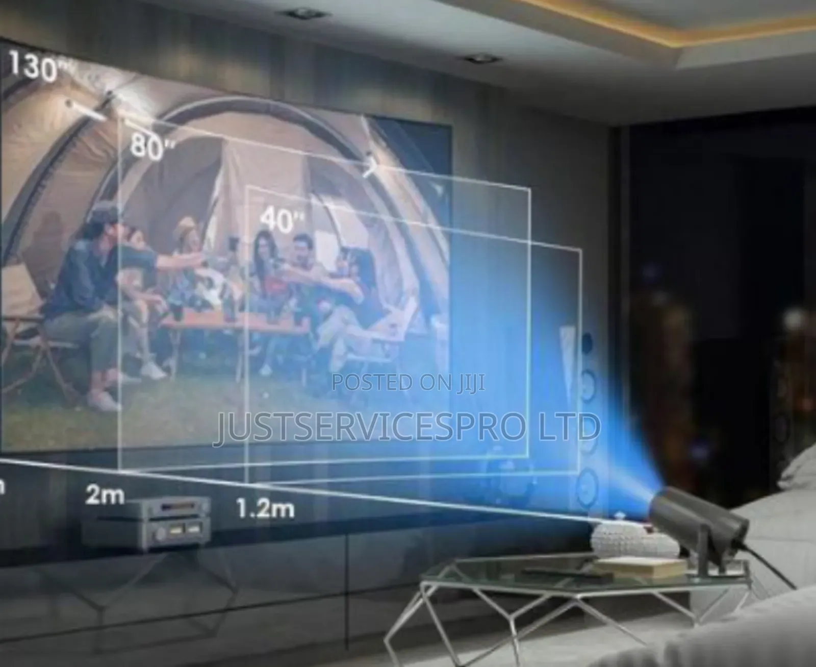Hy300 Wireless Projector and Screen for Rent
