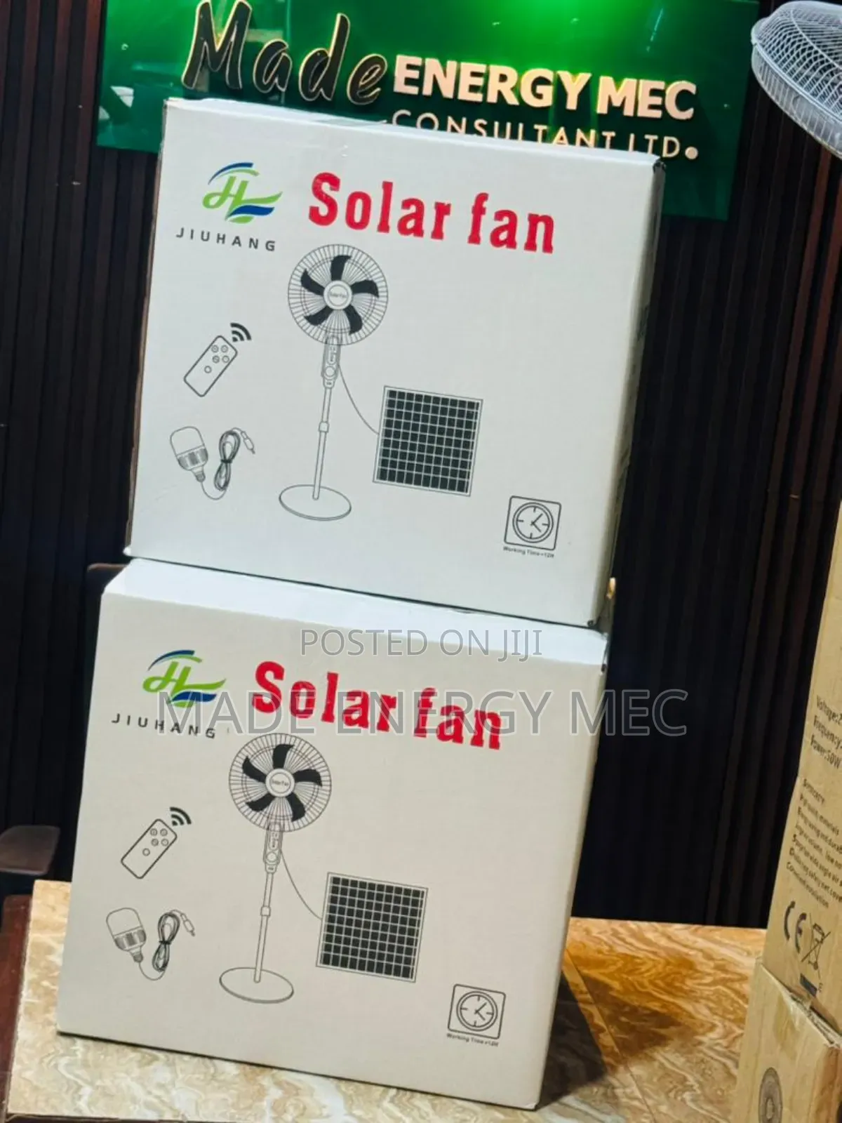 Rechargeable Solar Fan 16inches With Solar Panel