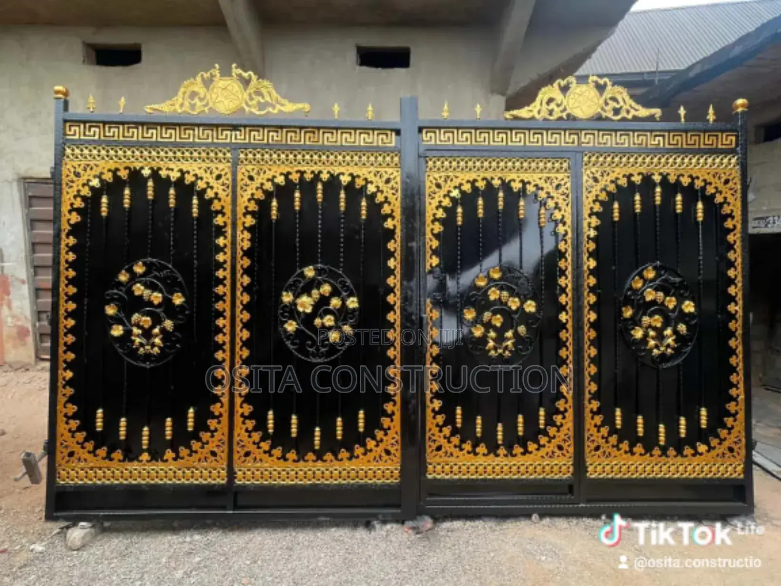 14ft Wrought Iron Gate Rolling Gate