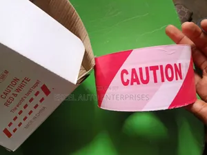 Caution Tape White and Red