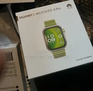 Huawei Fit 4 Pro Gold Aluminium Case Watch (Green Waven Sport Strap)