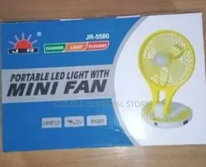 Jr Portable Rechargeable Mini Fan With Led Light