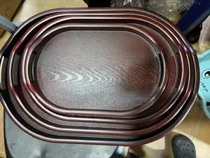 Red Copper Oval Tray
