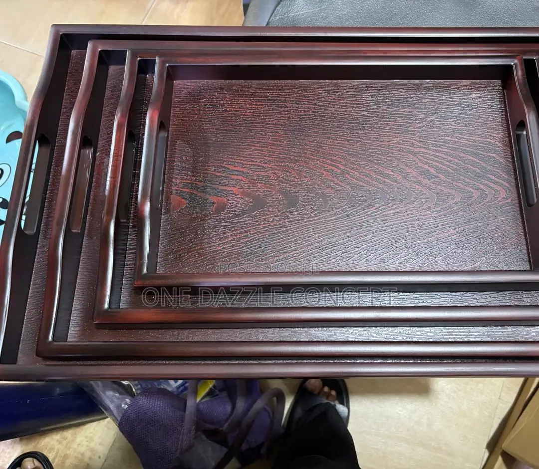 Red Copper Rectangular Tray