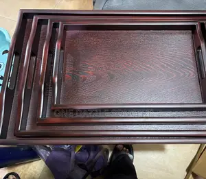 Red Copper Rectangular Tray