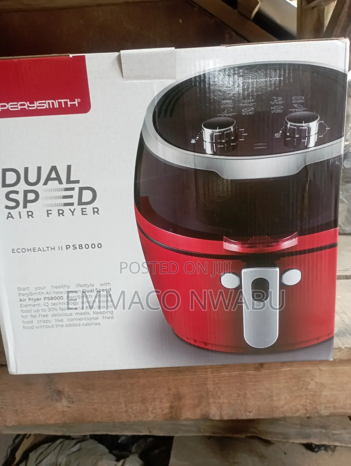 Perysmith Dual Speed Airfryer. 8.5liters