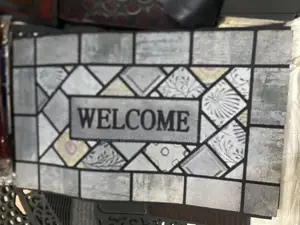 Big Mosaic Welcomes Door Mat-Anti- Slip