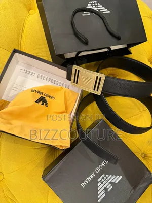 Original Emporio Armani Leather Belts Available in Store