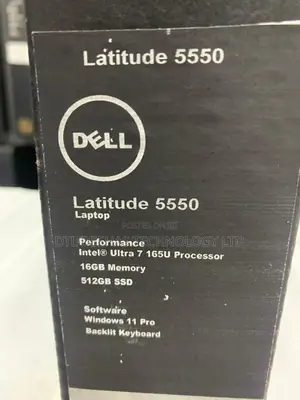 New Laptop Dell Latitude 5550 16GB Intel SSD 512GB