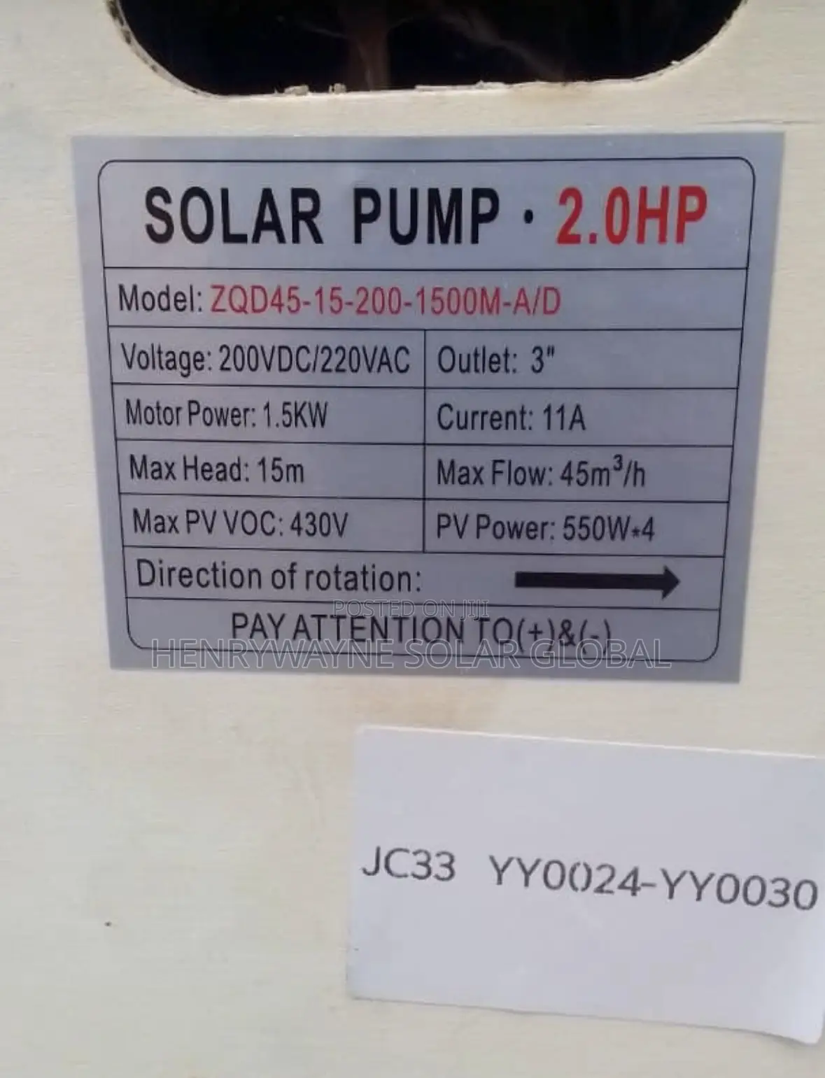 2hp Solar Water Pump