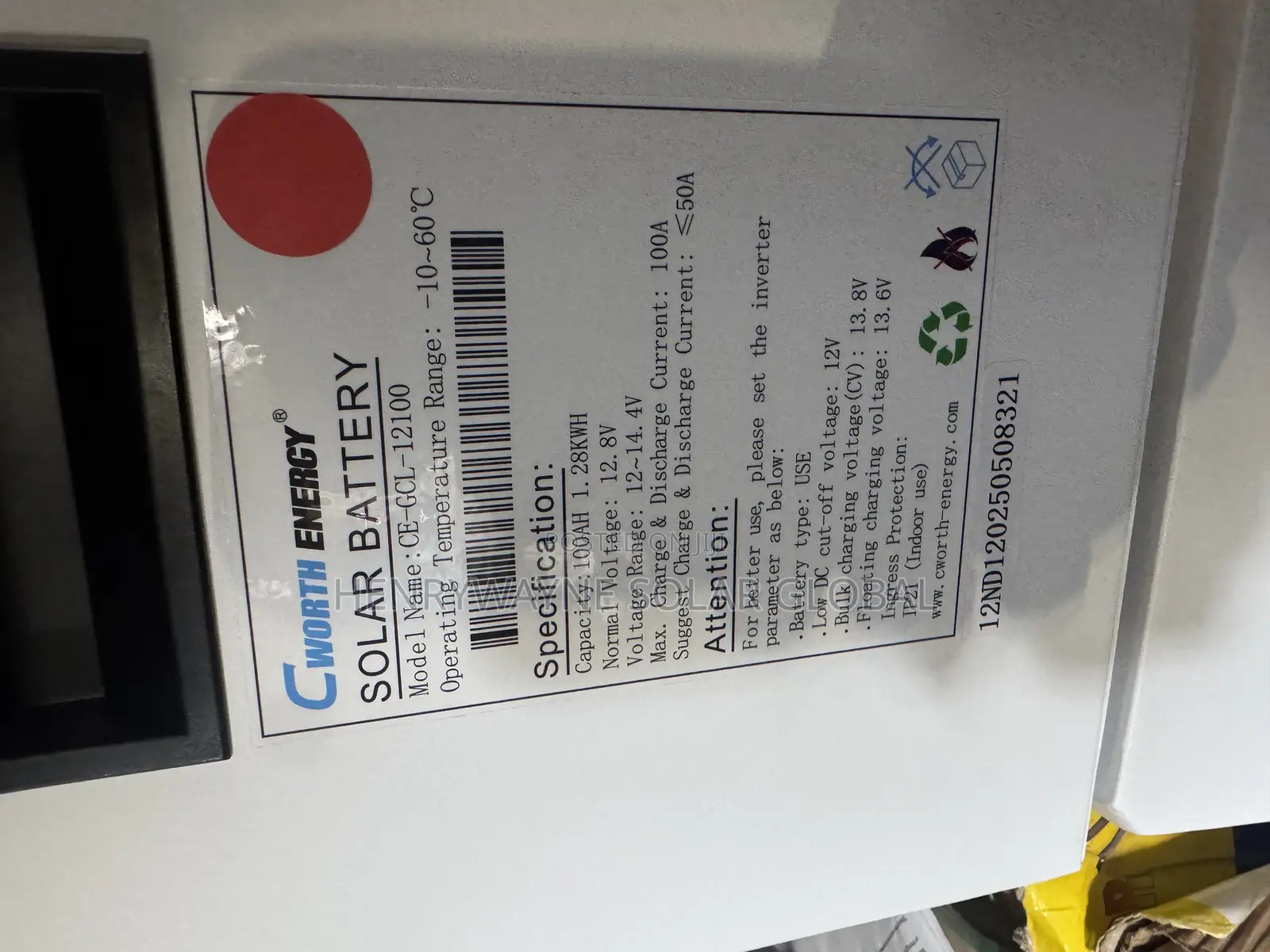 1.28kwt Lithium Battery C Worth
