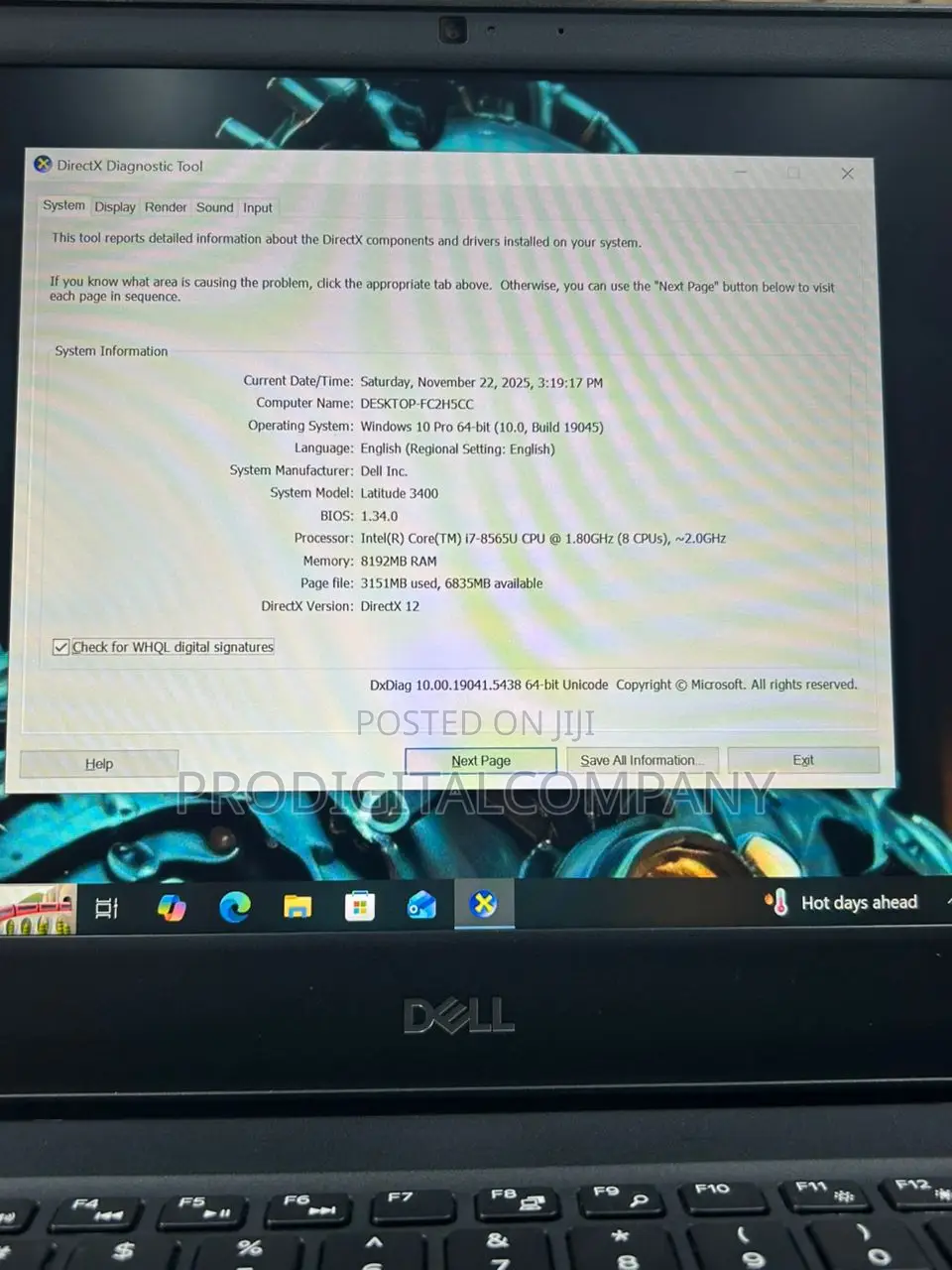 Laptop Dell Latitude 3400 8GB Intel Core i7 SSD 256GB