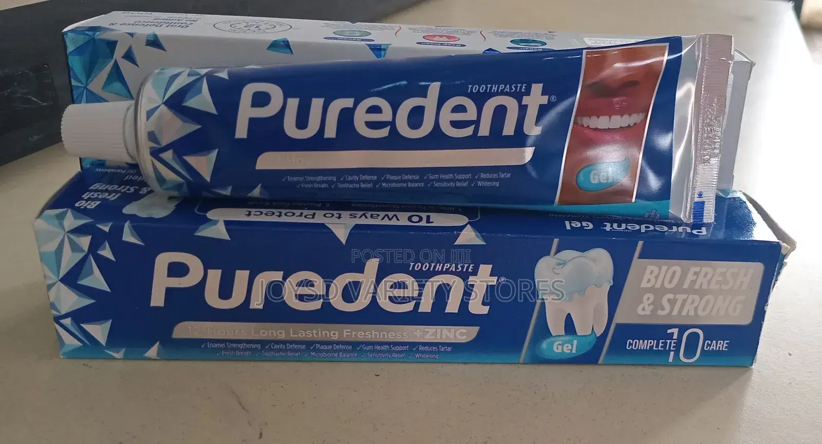 Puredent Gel Flouride-Free Toothpaste
