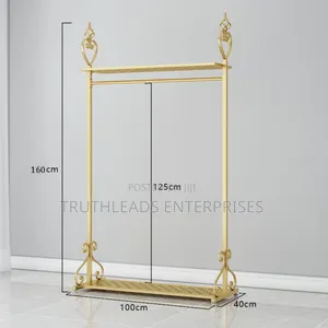 Metal Boutique Gold Cloth Display Stand