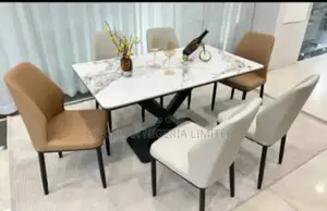 Contemporary Dining Set by 6 Chairs 