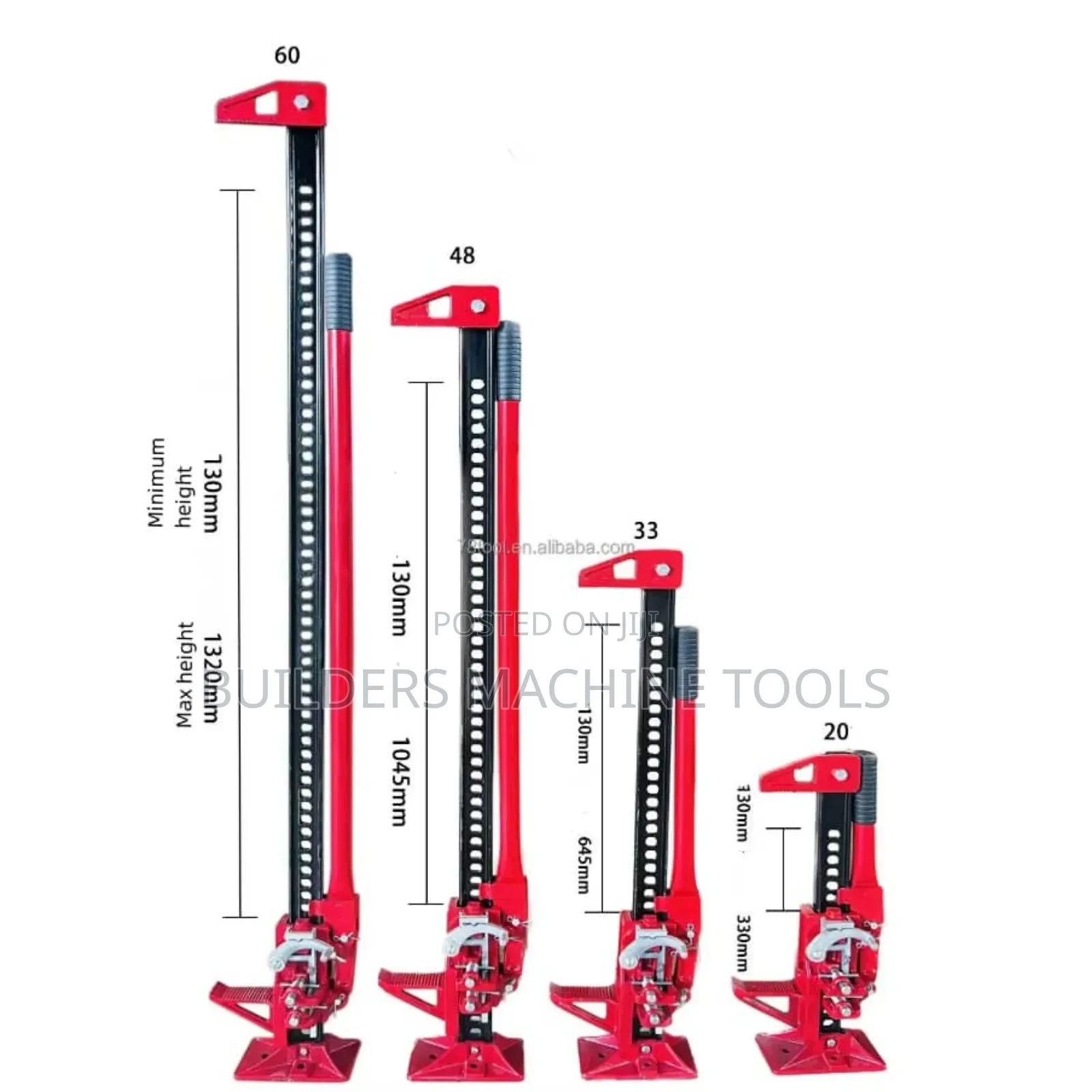 High-Lift Jack. All Sizes Farm Jack