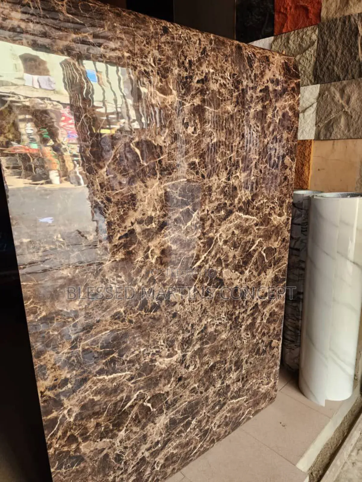 Quality Marble Wall Sticker for Walls, Tv Console, Etc.Size:4ft by 8ft