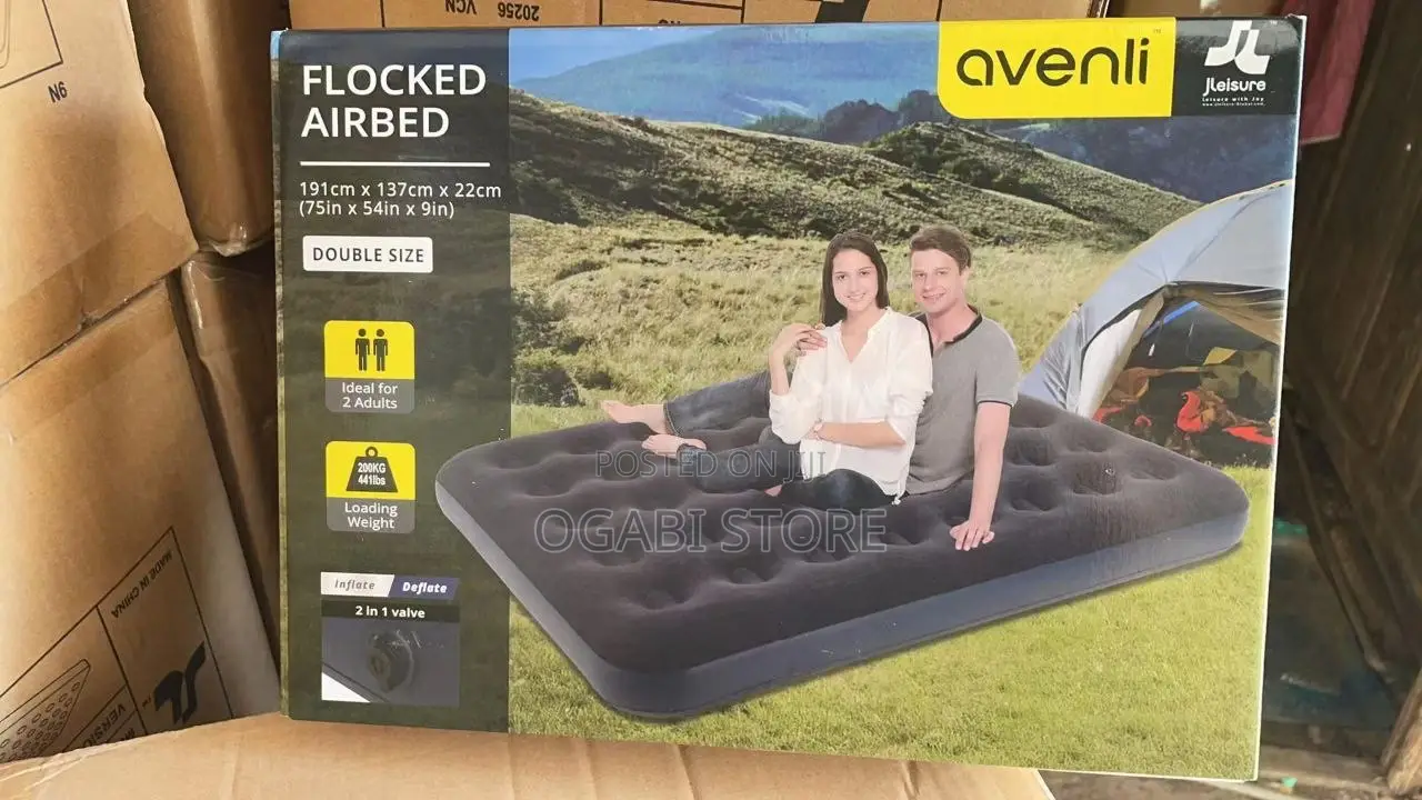 Double Inflatable Bed With Electric Pump
