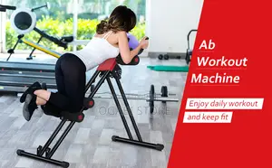 Ab Machine, Abdominal Fitness Trainer With 3 Adjustable Resistances