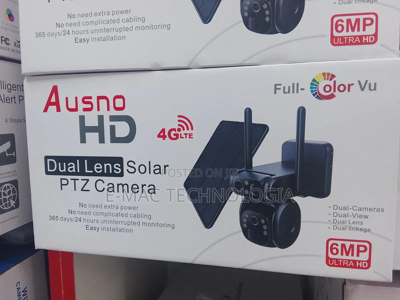 Ausno Hd 6mp Dual Lens Solar PTZ Camera