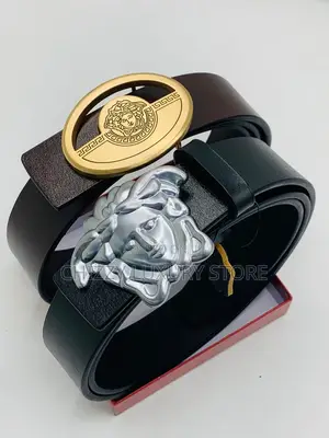 Versace Quality Luxury Men Genuine Leather Belt