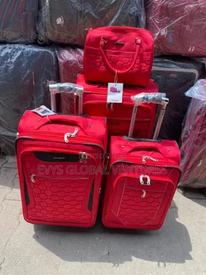 Trolley Travelling Leather Boxes - Set of 4.