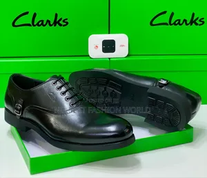 Lace Up Clarks Leather Shoe