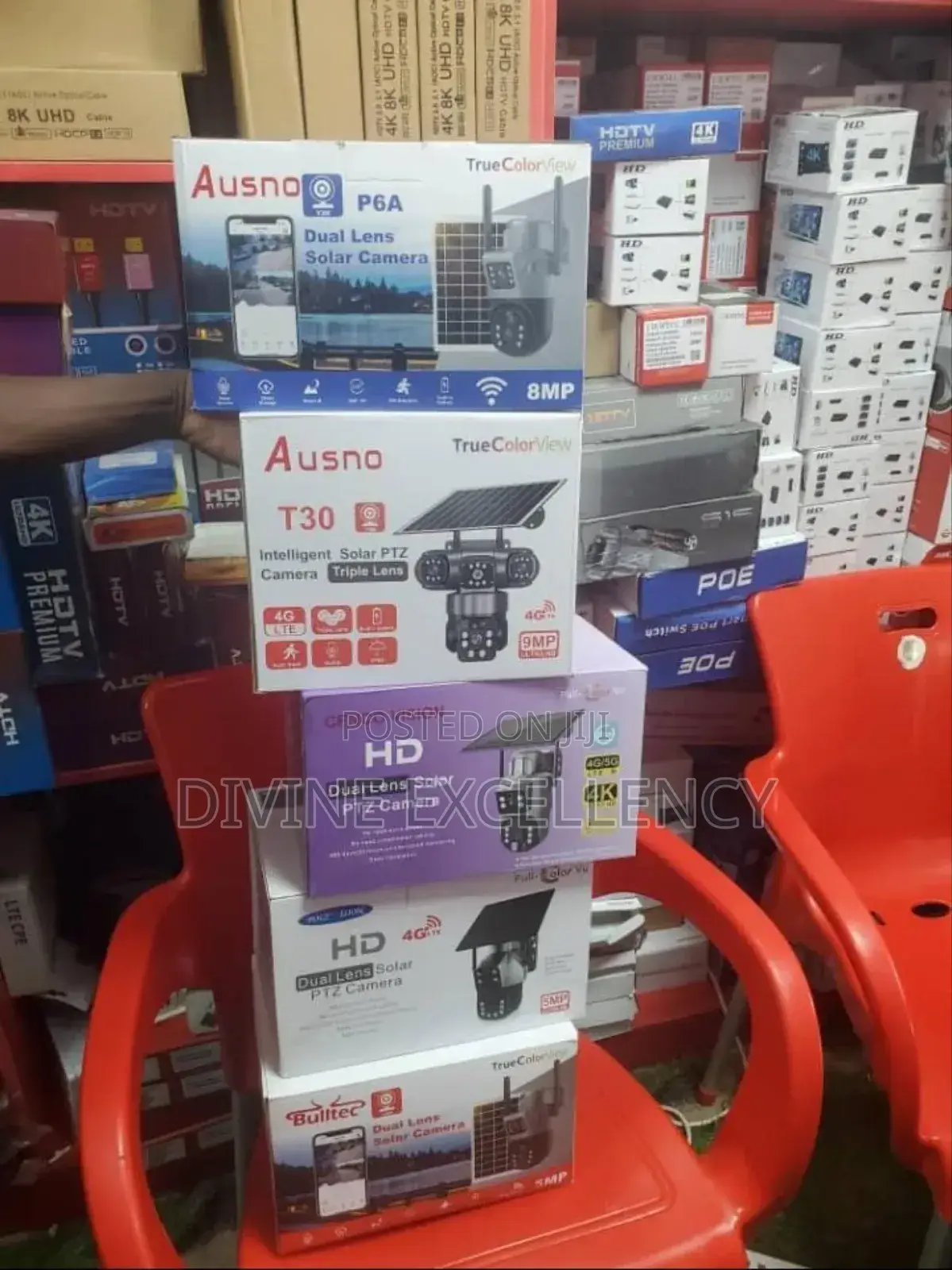 CCTV Dual Lens Solar Camera