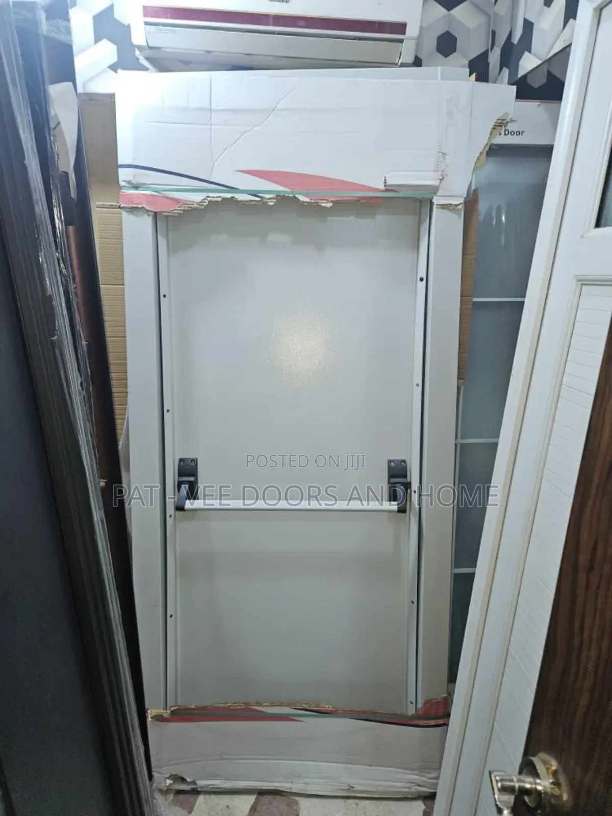 3ft by 7ft White Fire Exit Door
