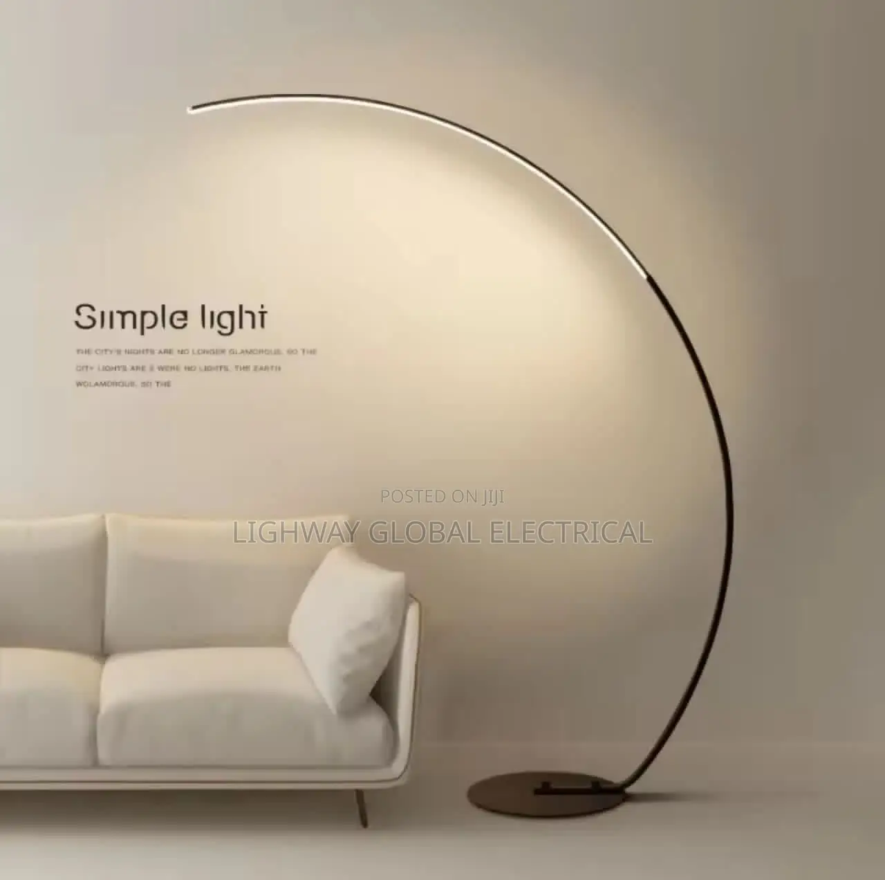 Modern Led Arc Floor Lamp