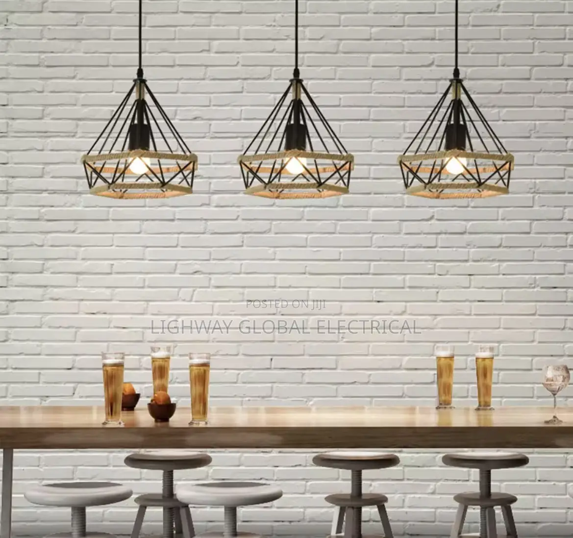 Single E27 Industrial Lighting Loft Pendant Dropping