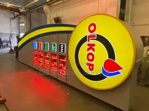 Filling Station Pylon,3d Facial and Installation