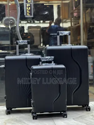 Set of 3 Rubber Luggage Boxes For