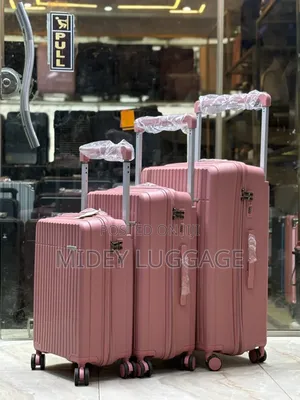 Set of 3 Rubber Luggage Boxes
