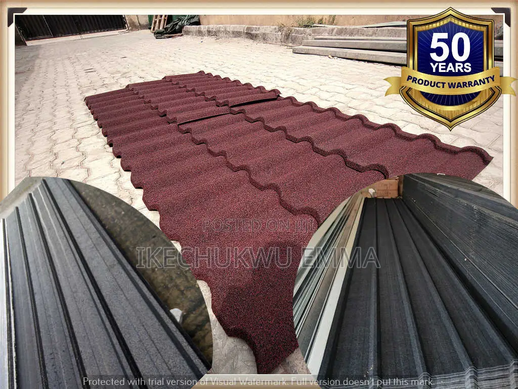 High Rib Leakproof Long-span Stone Coated Roof With Accessories in ...