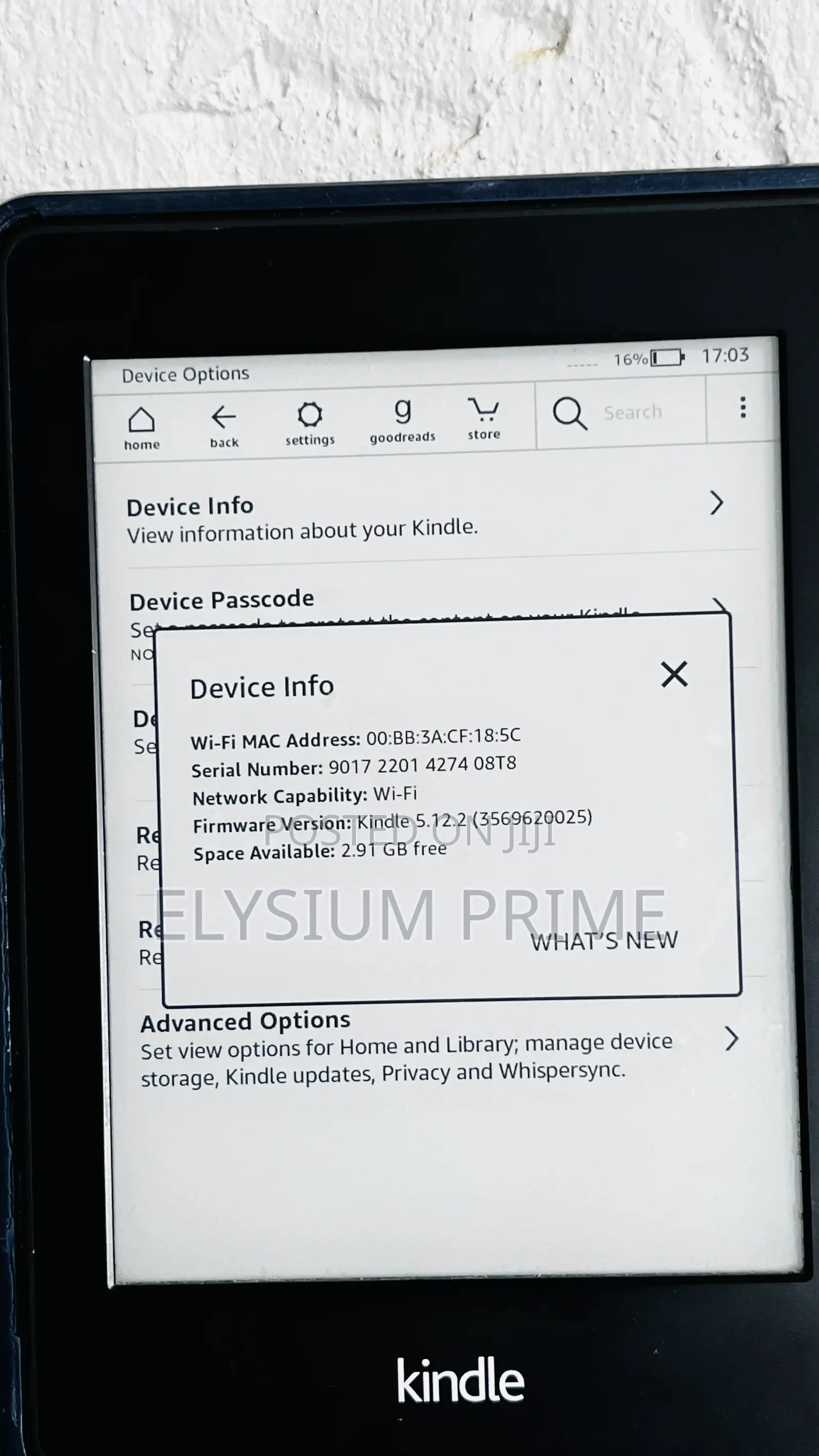 Amazon Kindle Paperwhite 4 GB Black