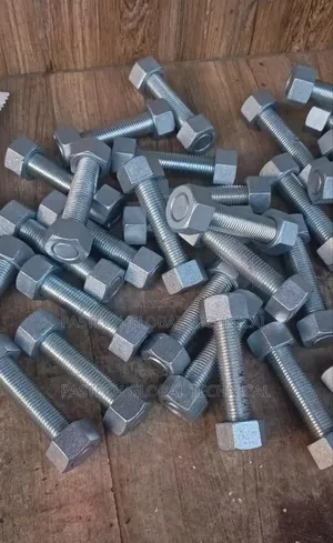 Stud Bolt; 1-1/4" X 170mm, Zinc-Coated Steel